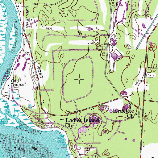 Topographic Map of Pine Hill Acres, SC