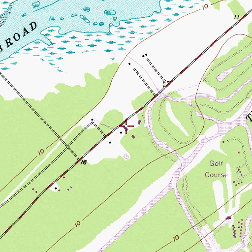 Topographic Map of Plantation Shopping Center, SC