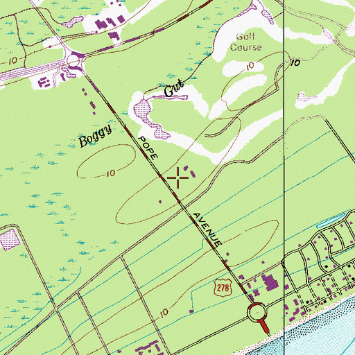 Topographic Map of Pope Avenue Mall Shopping Center, SC
