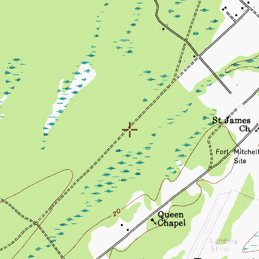 Topographic Map of Pope School (historical), SC