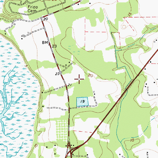 Topographic Map of Quail Ridge, SC