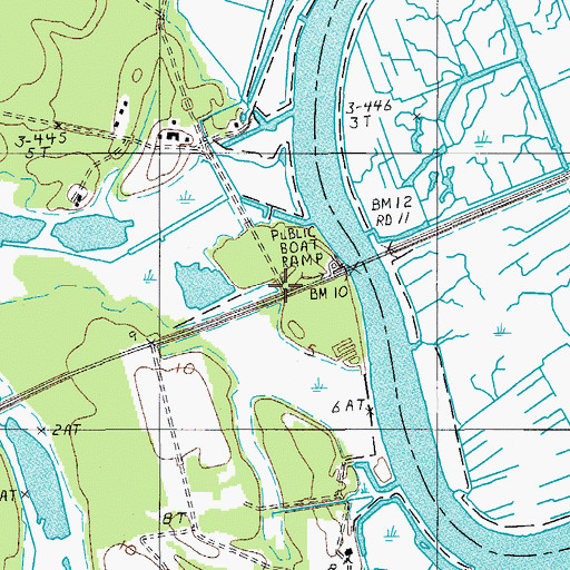 Topographic Map of Radnor (historical), SC