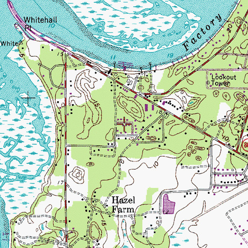 Topographic Map of Red Oak, SC
