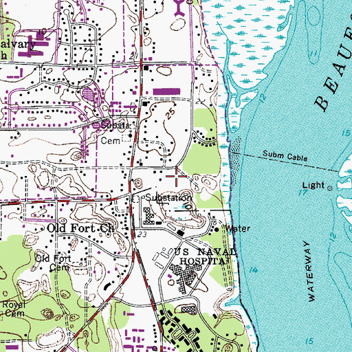 Topographic Map of Riverwind, SC