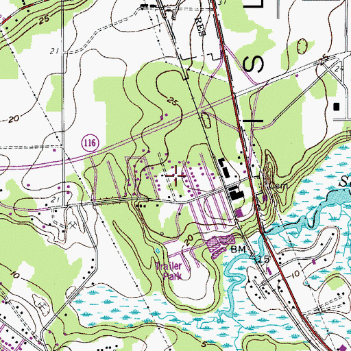 Topographic Map of Roseida, SC