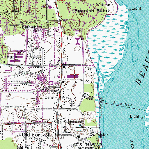 Topographic Map of Royal Oaks Shopping Center, SC