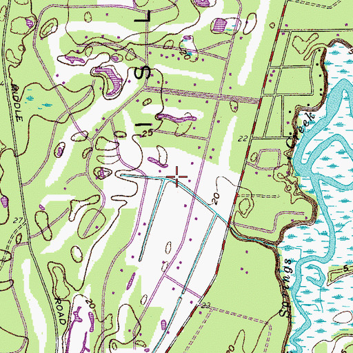 Topographic Map of Royal Pines Country Club Estates, SC