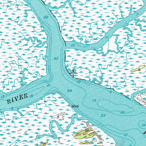 Topographic Map of Russ Point, SC
