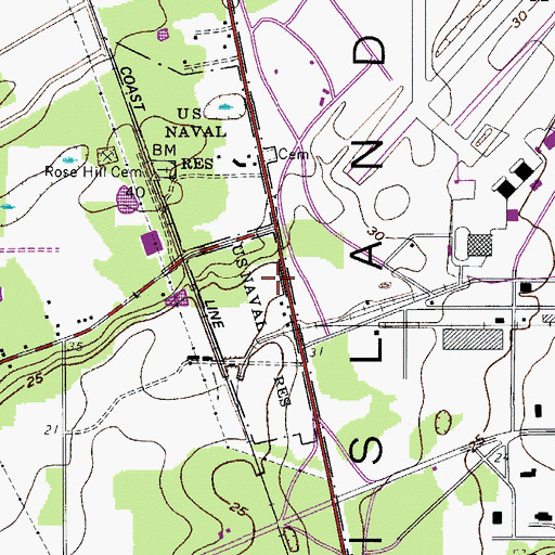 Topographic Map of Saint John Church (historical), SC