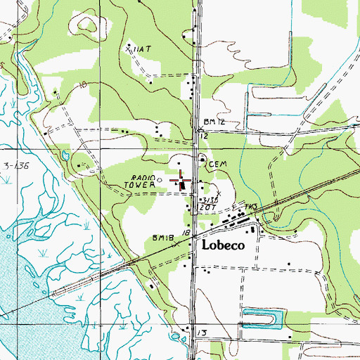 Topographic Map of School for Exceptional Children, SC