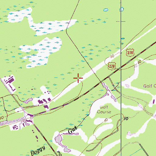 Topographic Map of Sea Pines Circle, SC