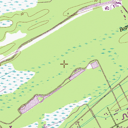 Topographic Map of Sea Pines Forest Preserve, SC