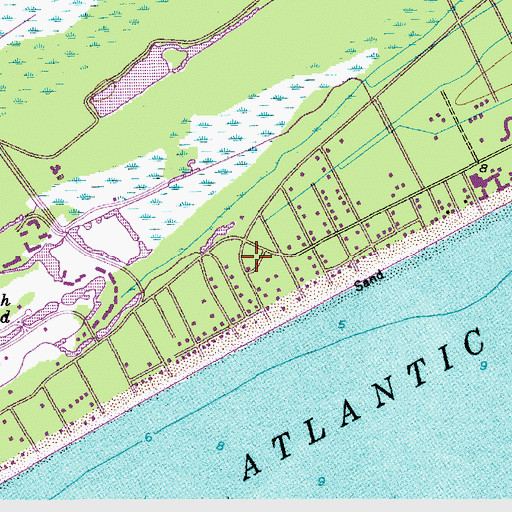 Topographic Map of Sea Pines Plantation, SC