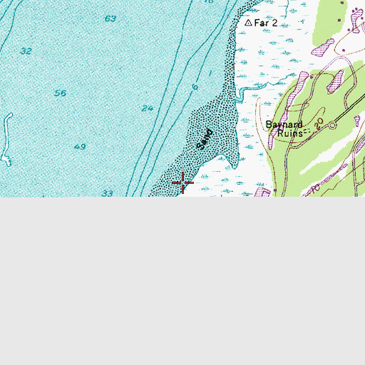Topographic Map of South Beach Marina, SC