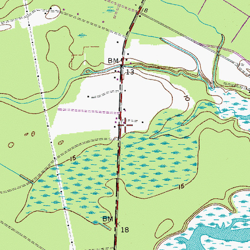 Topographic Map of Sport Bridge School (historical), SC
