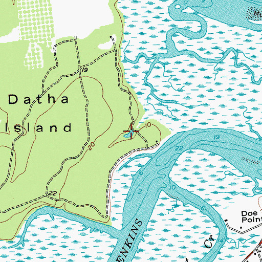 Topographic Map of Spring Well Pond, SC