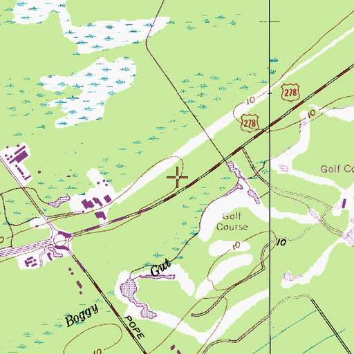Topographic Map of The Village at Wexford Shopping Center, SC