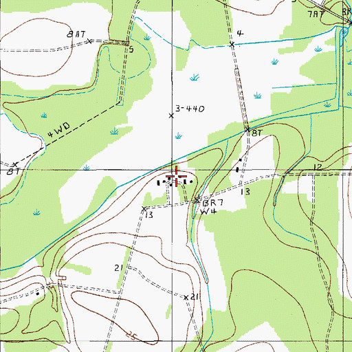 Topographic Map of Thicken Ham Plantation, SC