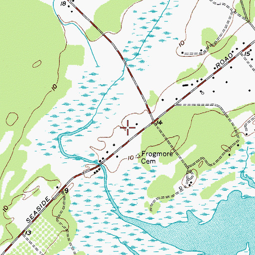 Topographic Map of Towne-McDonald School (historical), SC