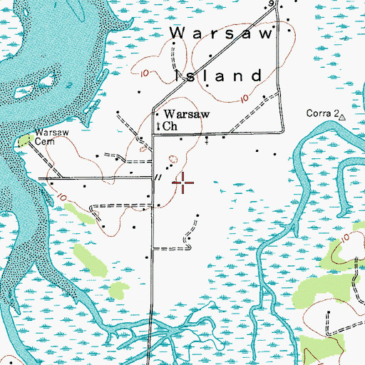 Topographic Map of Wassa School (historical), SC