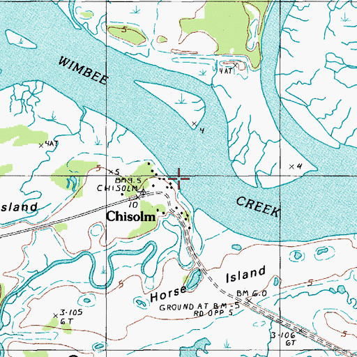 Topographic Map of Whitsell Landing, SC