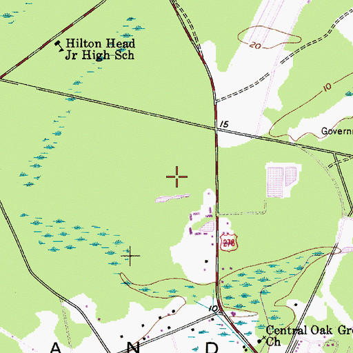 Topographic Map of Wood Lake, SC