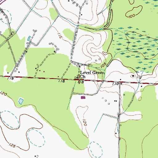 Topographic Map of New Hope School (historical), SC