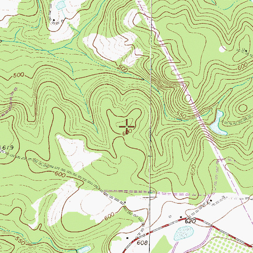 Topographic Map of Oak Grove School (historical), SC