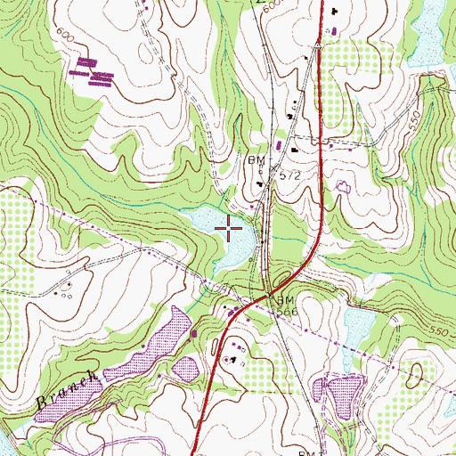 Topographic Map of Salters Pond, SC