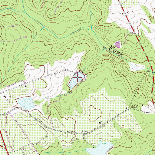 Topographic Map of Yance Pond, SC