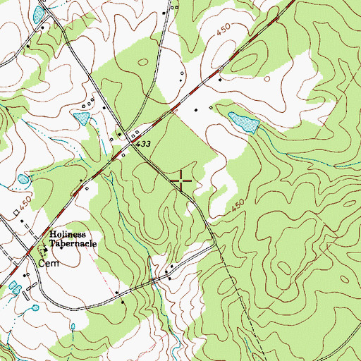 Topographic Map of Open Bible Church (historical), SC