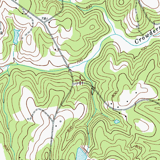 Topographic Map of Fairview School (historical), SC