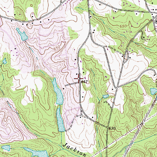 Topographic Map of Gold Hill School (historical), SC