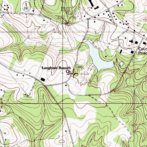 Topographic Map of Lincoln Branch School (historical), SC