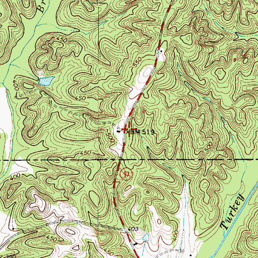 Topographic Map of Saint Luke Church (historical), SC
