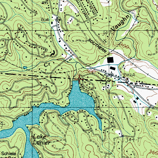 Topographic Map of South Carolina Noname 23001 Dam, SC