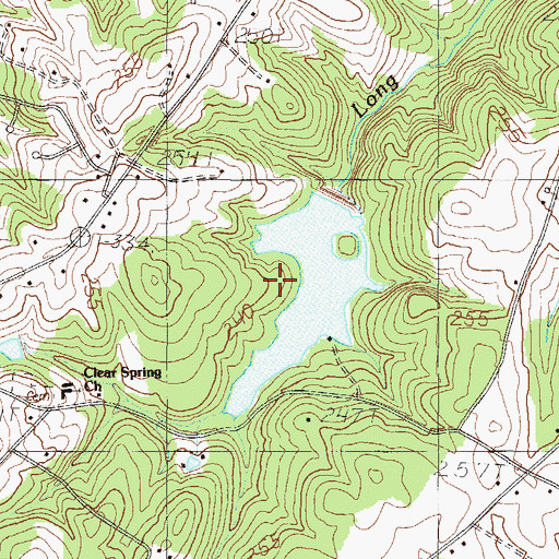 Topographic Map of South Carolina Noname 23005 D-2914 Dam, SC