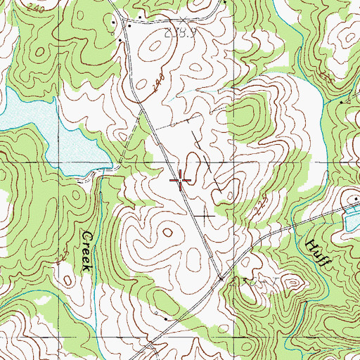 Topographic Map of Huff Creek Watershed Lake, SC