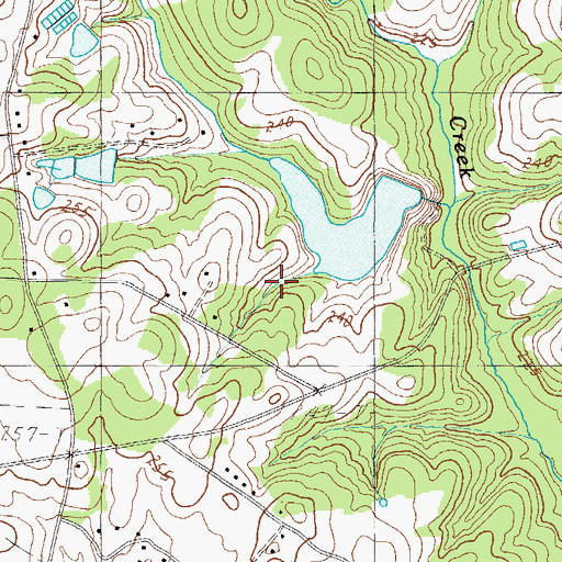 Topographic Map of Water Shed Number One Reservoir, SC