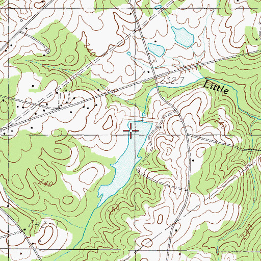 Topographic Map of South Carolina Noname 23010 D-2880 Dam, SC