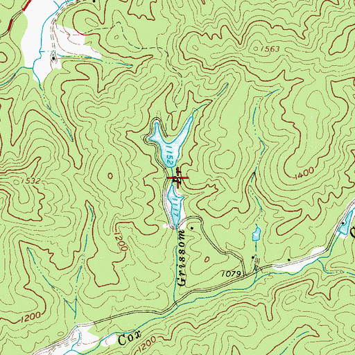 Topographic Map of South Carolina Noname 23027 D-2830 Dam, SC