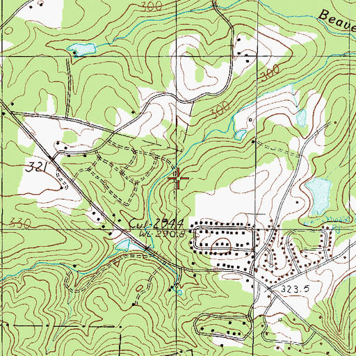 Topographic Map of Jonah Pond, SC