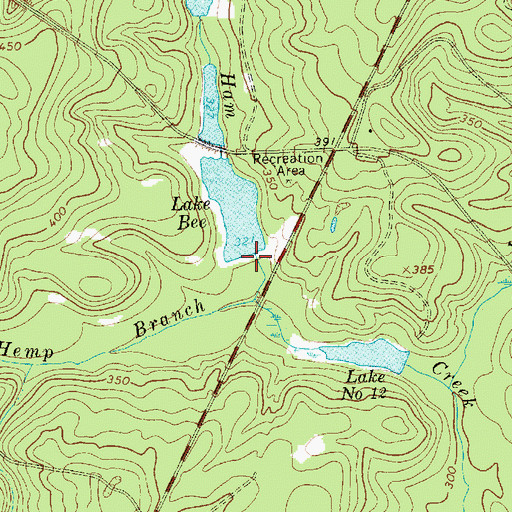 Topographic Map of South Carolina Noname 13018 D-3194 Dam, SC