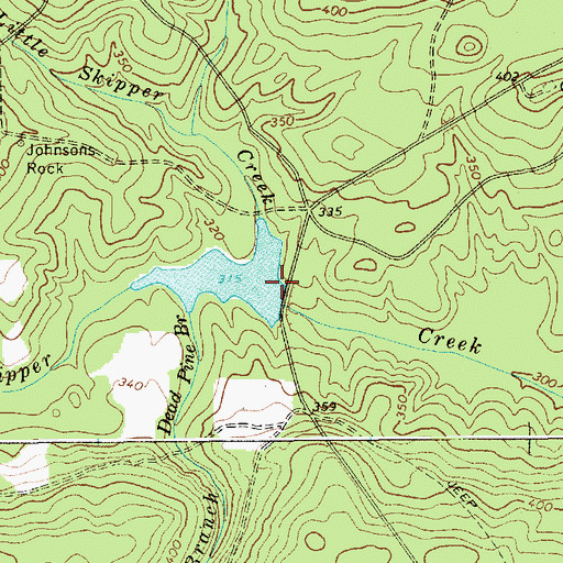 Topographic Map of South Carolina Noname 13021 D-3191 Dam, SC