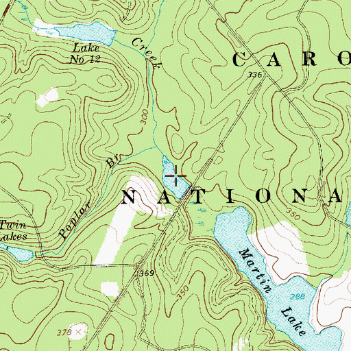 Topographic Map of Pool D, SC