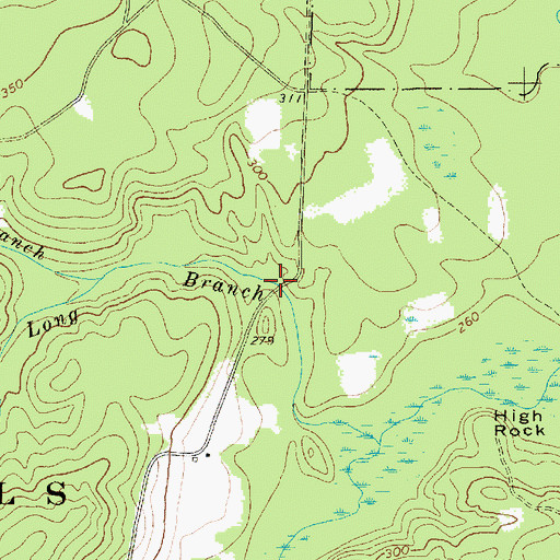 Topographic Map of South Carolina Noname 13023 D-3200 Dam, SC