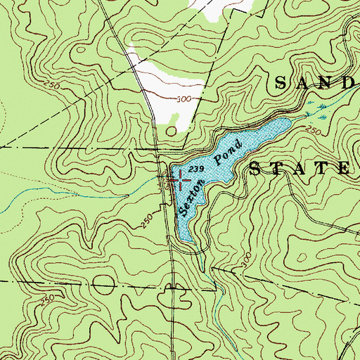 Topographic Map of South Carolina Noname 13029 D-3186 Dam, SC