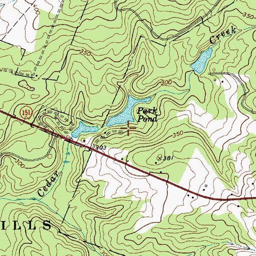 Topographic Map of South Carolina Noname 13035 D-3184 Dam, SC