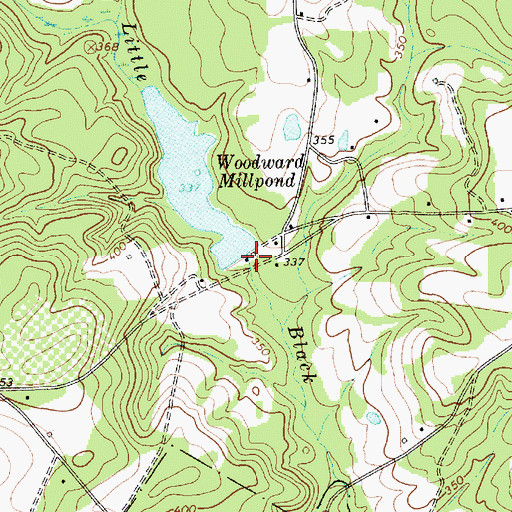 Topographic Map of South Carolina Noname 13043 D-3189 Dam, SC