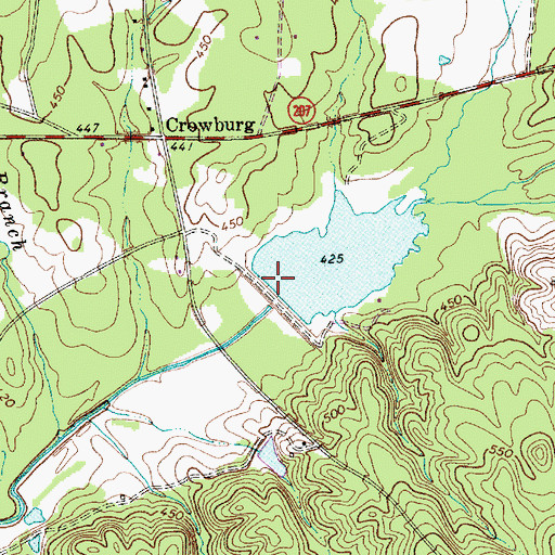 Topographic Map of South Carolina Noname 13052 D-3168 Dam, SC